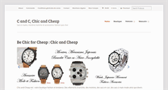 Desktop Screenshot of chic-and-cheap.net